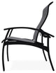 Belle Isle Sling Adjustable Outdoor Dining Chair, Augustine Pewter/Black