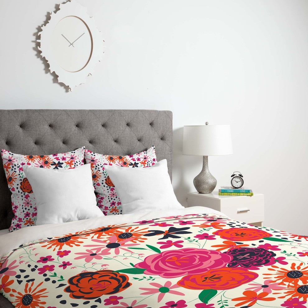 Deny Designs Vy La Bloomimg Love 1 Duvet Cover - Lightweight