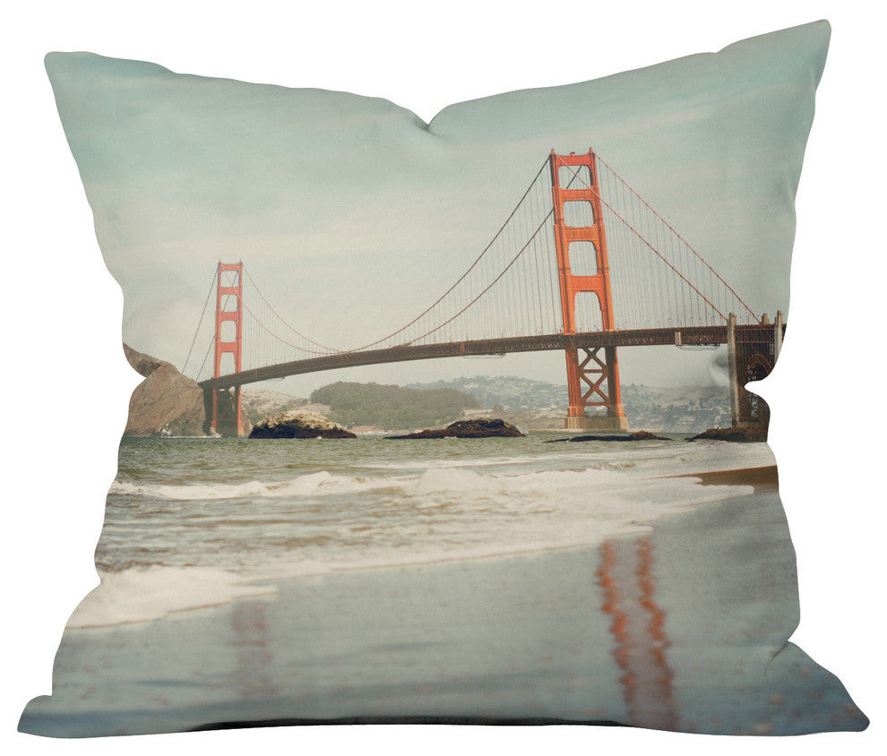 Bree Madden Bakers Beach Outdoor Throw Pillow