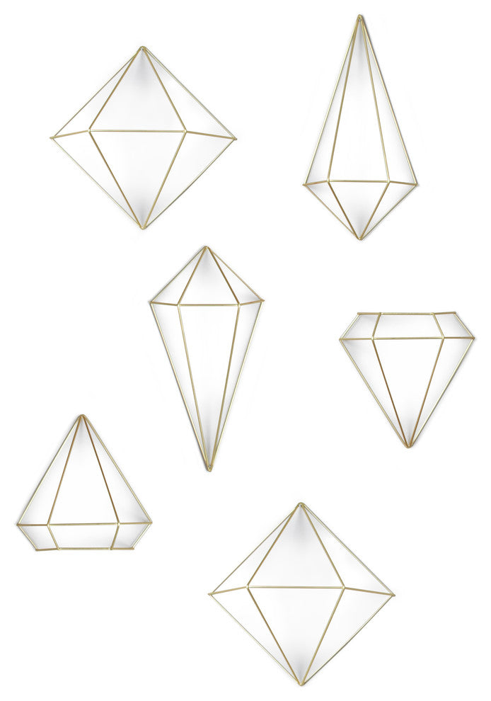 Prisma Wall Decor, Matte Brass