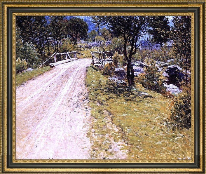 John Joseph Enneking Sandy Road Framed Premium Canvas Print, 20"x25"