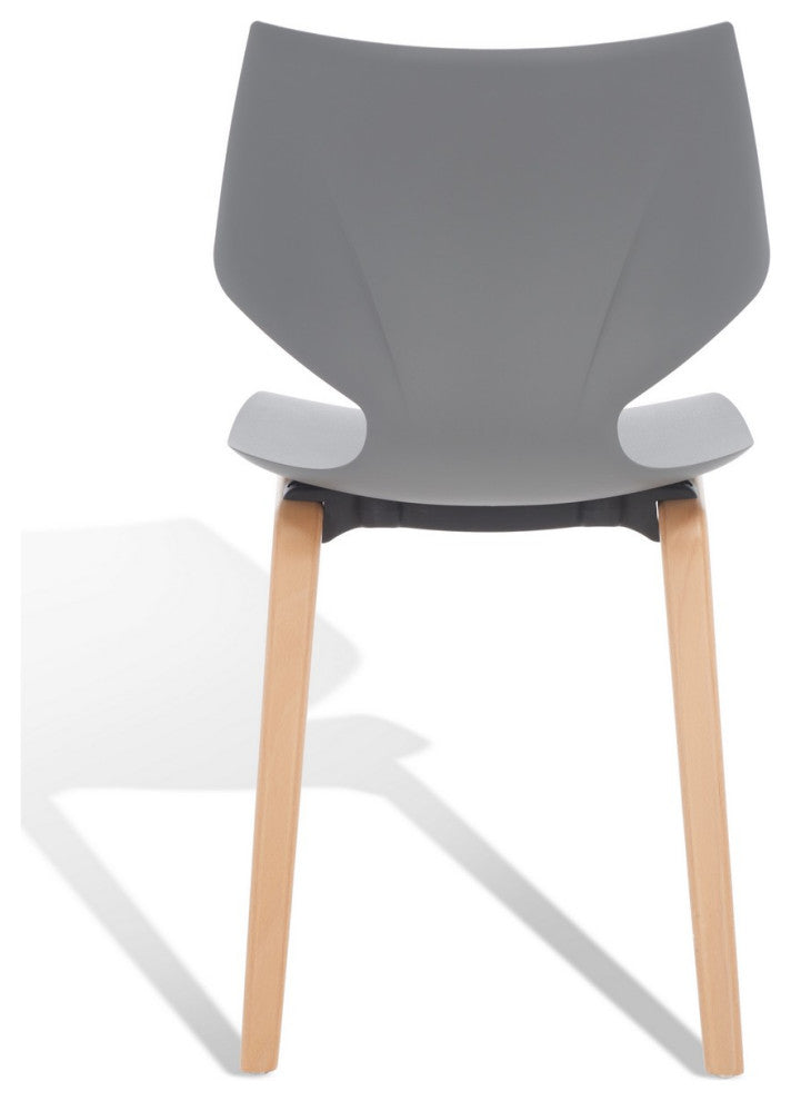 Safavieh Couture Darnel Molded Plastic Dining Chair, Grey/Natural