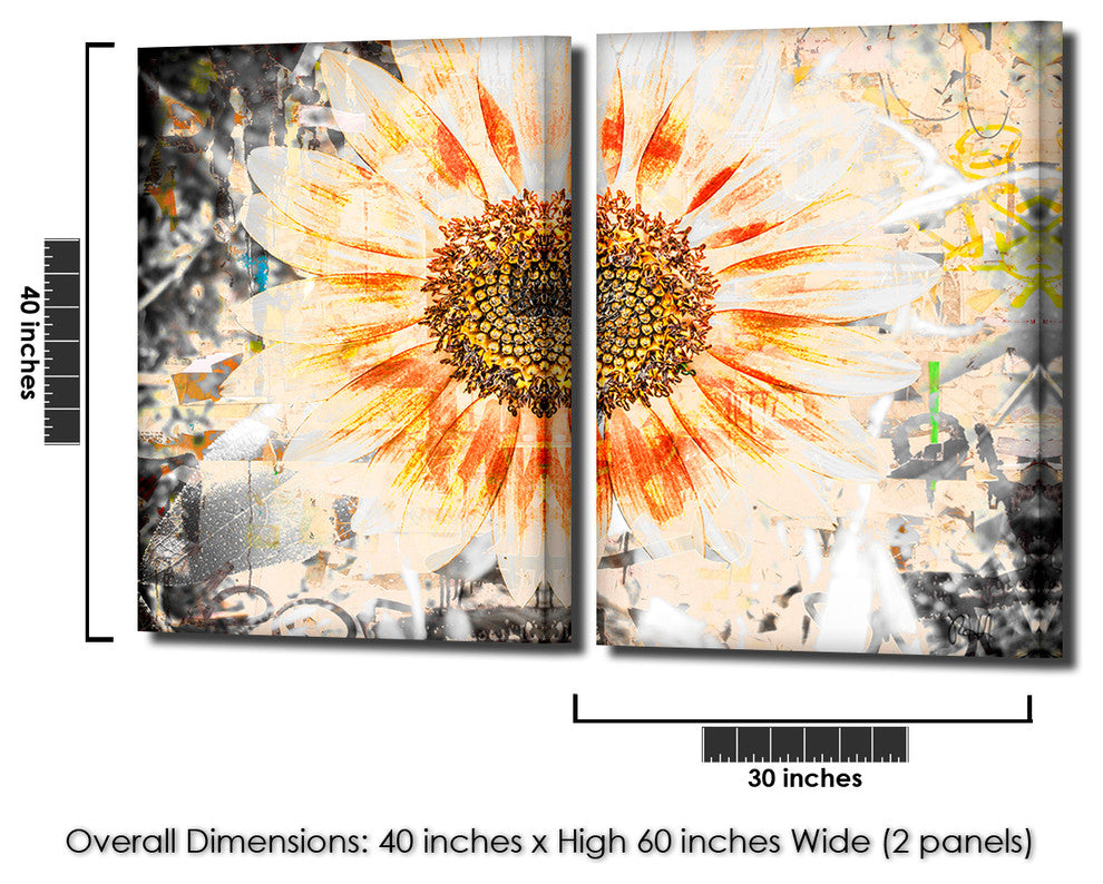 Painted Petals XC Canvas Art, 2-Piece Set
