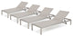 Coral Bay Outdoor Mesh Chaise Lounge, Set of 4
