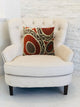 Plutus Pomegranate Handmade Throw Pillow, (26" x 26")