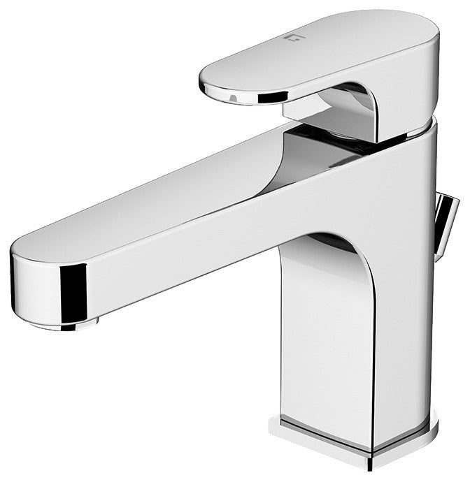 H2o Mix Basin Mixer Without W 4.3", Chrome, 100% Italian
