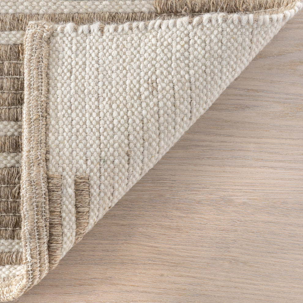 Drift Reversible Wool Area Rug, Natural 9' x 12'