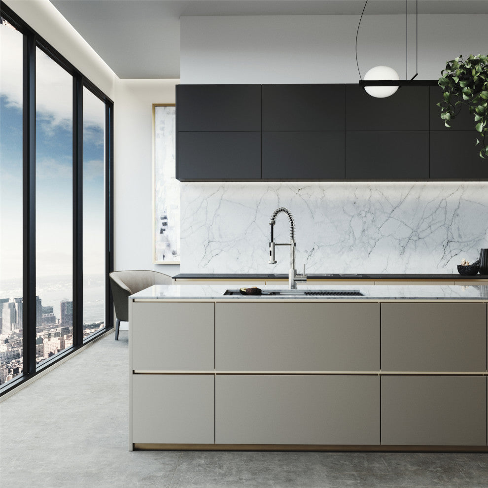 Mercer Single Bowl Stainless Steel Undermount Kitchen Sink with Accessories, 33" L X 20" W, Workstation