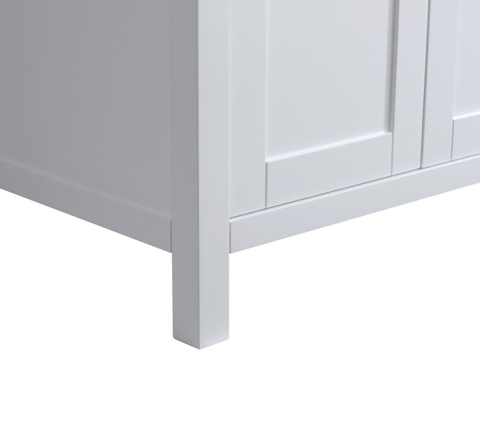 London 29-in White Bathroom Vanity Base Cabinet Without Top