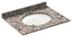 31x22 Burlywood Granite Vanity Countertops, 4 Faucet Spread