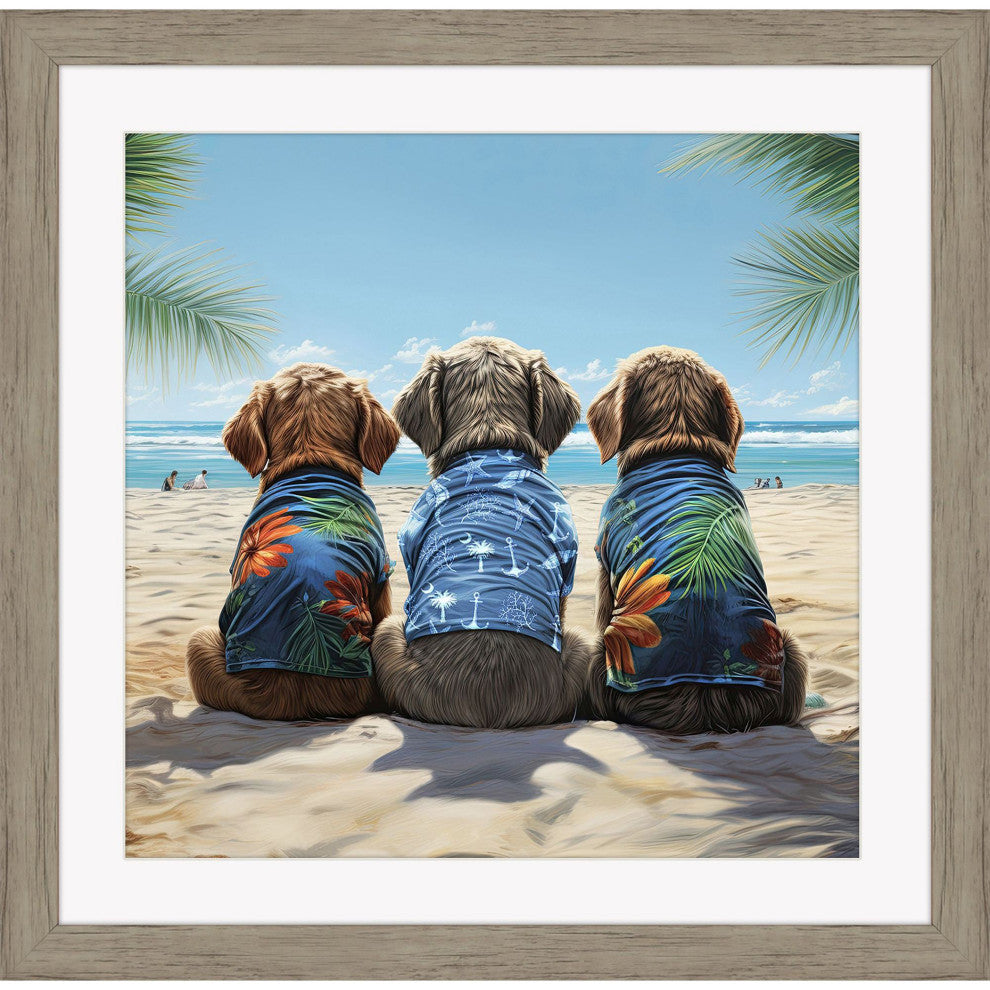 Nuthin Butt the Beach Framed Art