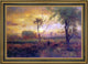 George Inness Sunrise Framed Premium Canvas Print, 18"x27"