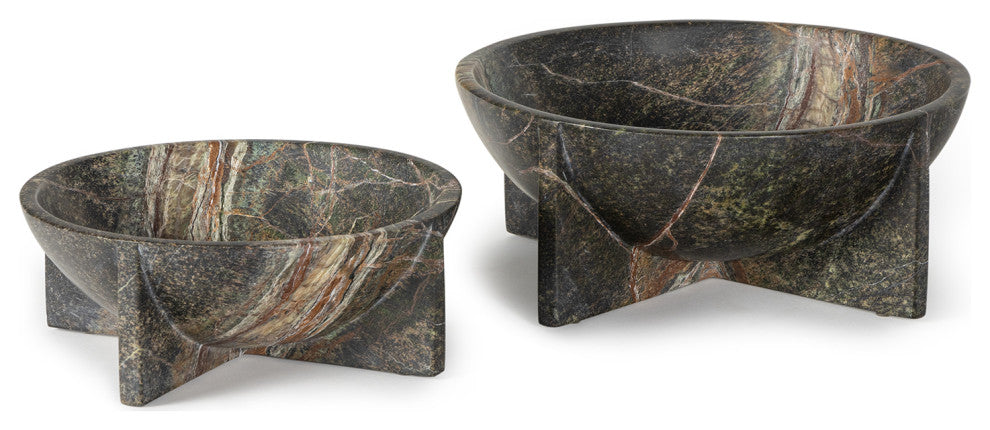 Tribune Marble Bowl Small, Green