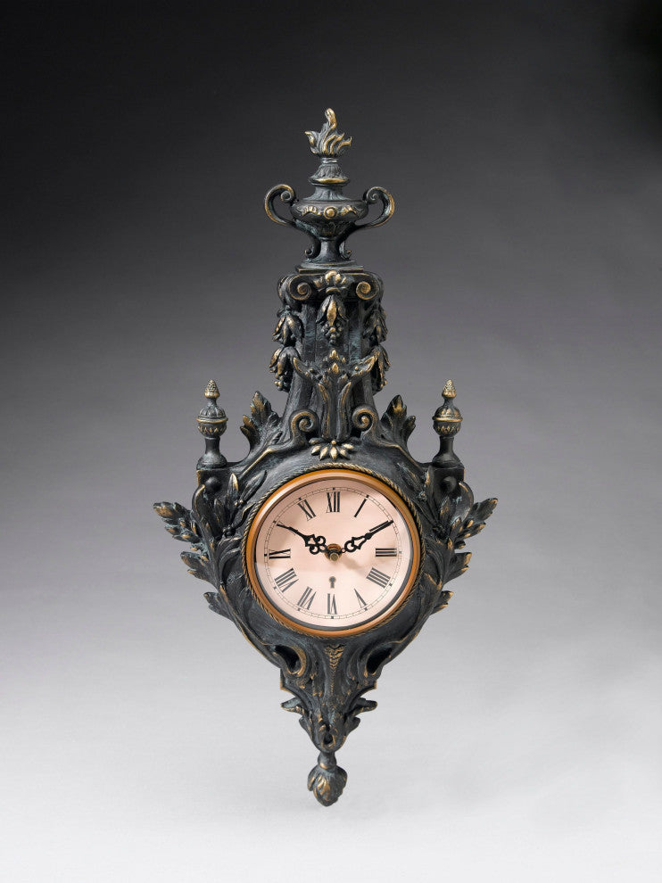 Resin Torch Design Wall Clock