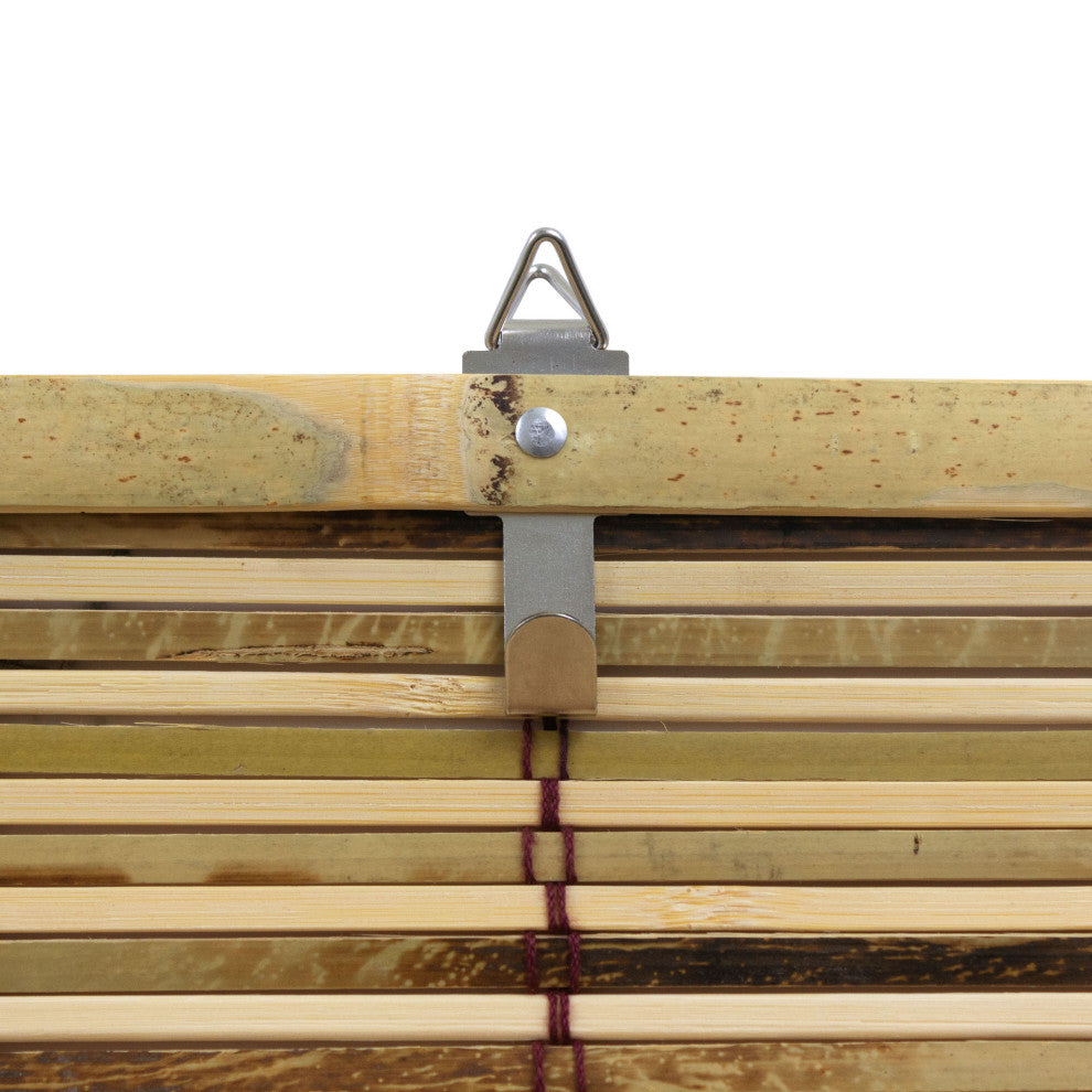 Burnt Bamboo Cordless Window Shade, Tortoise, 72" W