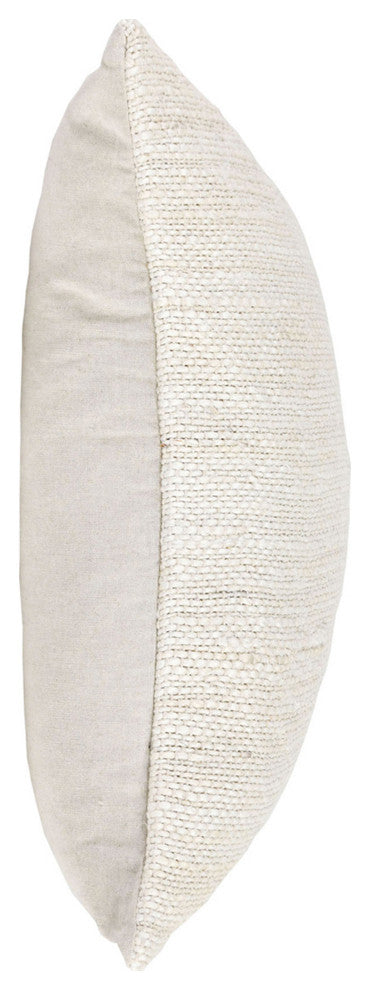 Halter Jute Hand Crafted Throw Pillow, 22x22