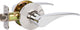 Delaney Hardware Dayton Privacy Lever Set, Polished Chrome