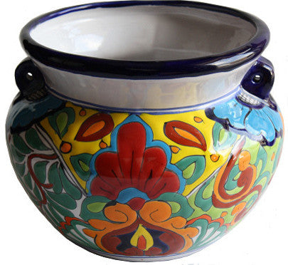 Rainbow Talavera Ceramic Pot