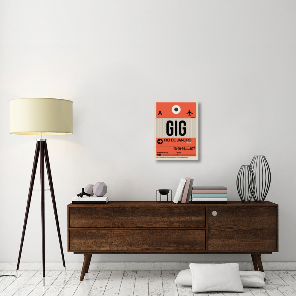 "GIG Rio De Janeiro Luggage Tag 2" Fine Art Print