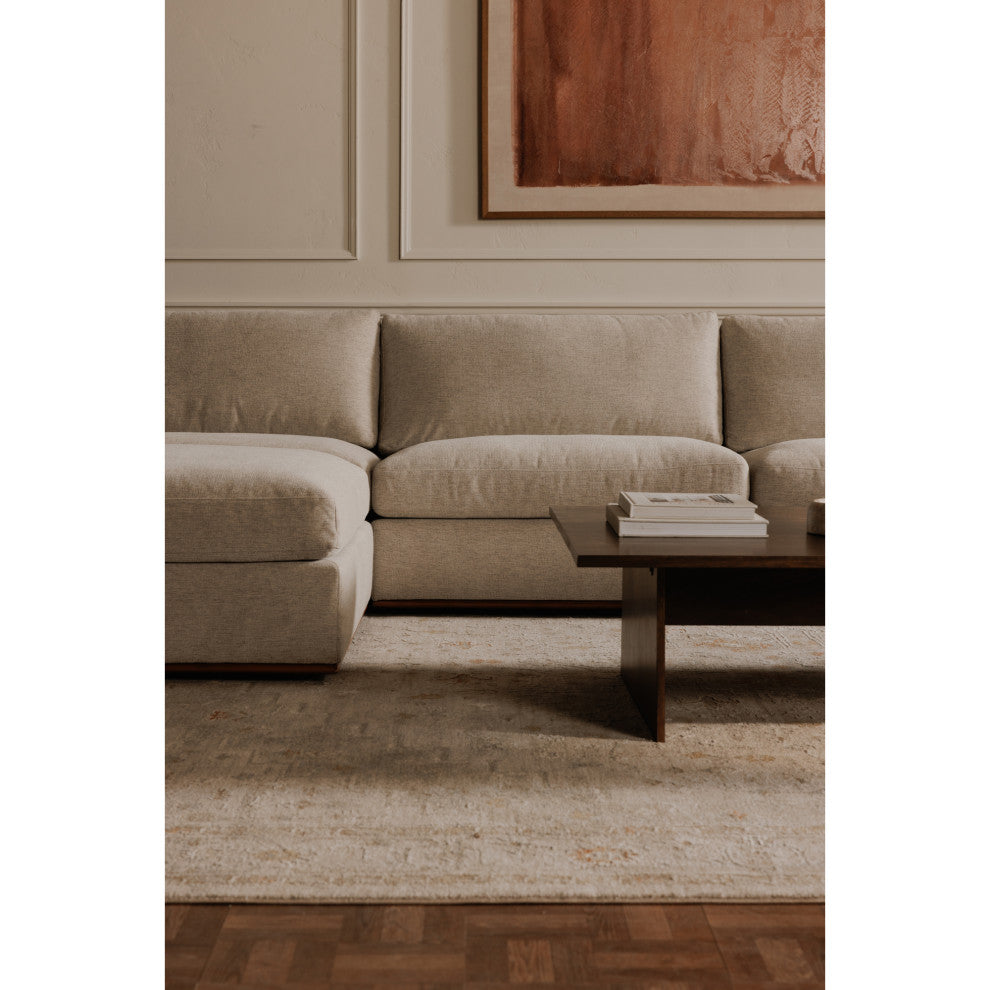 Rue Classic L Modular Sectional Flecked Grey