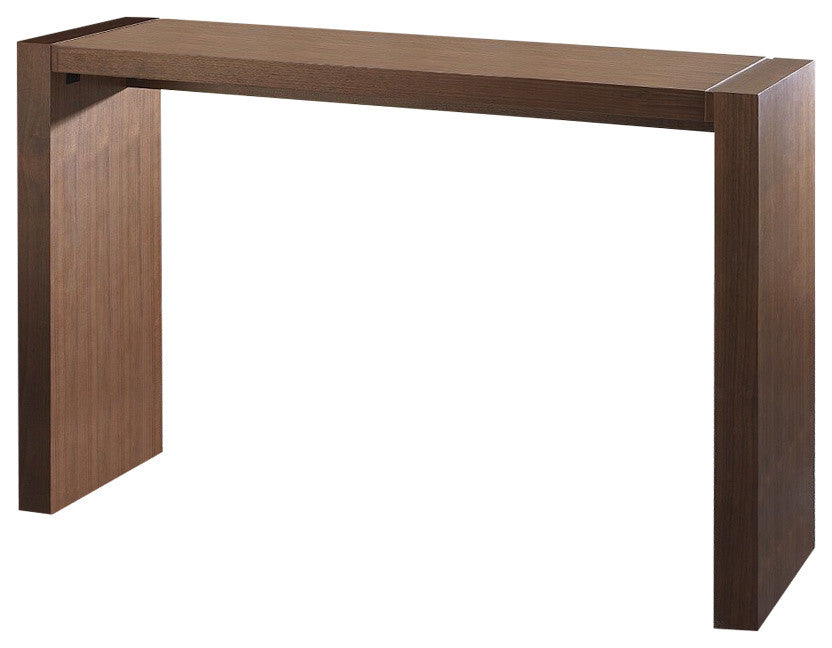 Contemporary Wooden Bar Table, Walnut
