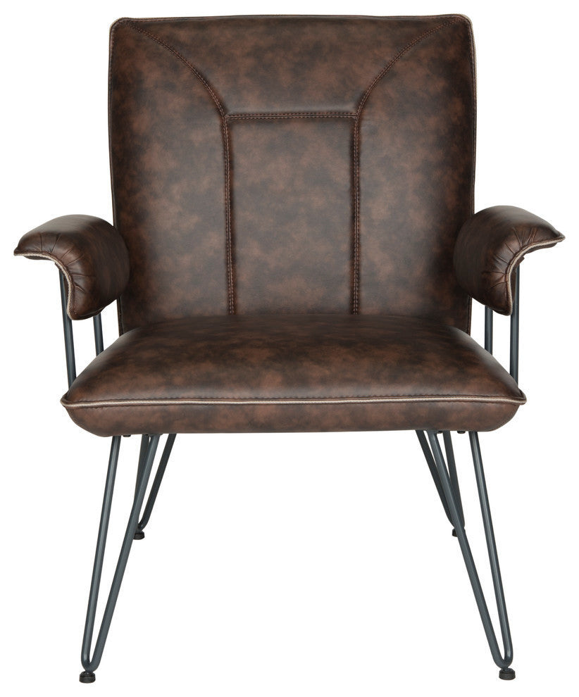 Safavieh Johannes Arm Chair, Antique Brown