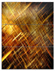 "Golden Mosaic Texture" Digital Metal Wall Art, 3 Panels, 28"x36"