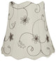 Aspen Creative 34064 Scallop Bell Spider Lamp Shade in Off White (10"x16"x15")