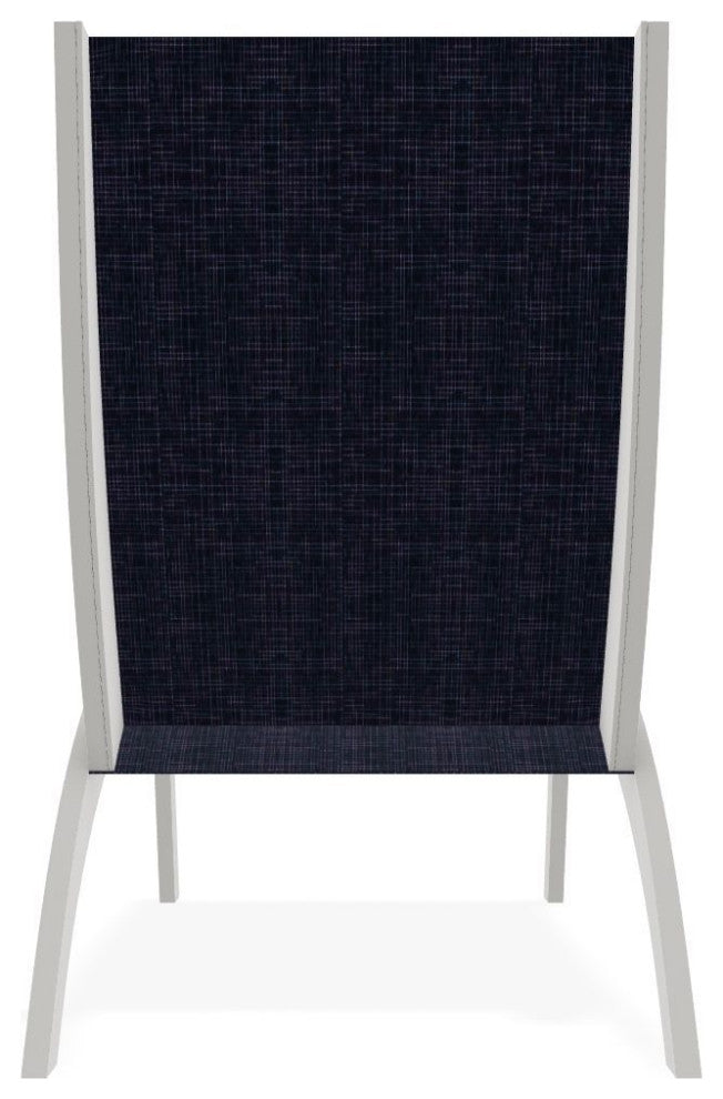 Dune Sling Stackable Outdoor Hydro-Lounge Chaise, Moments Navy/Snow
