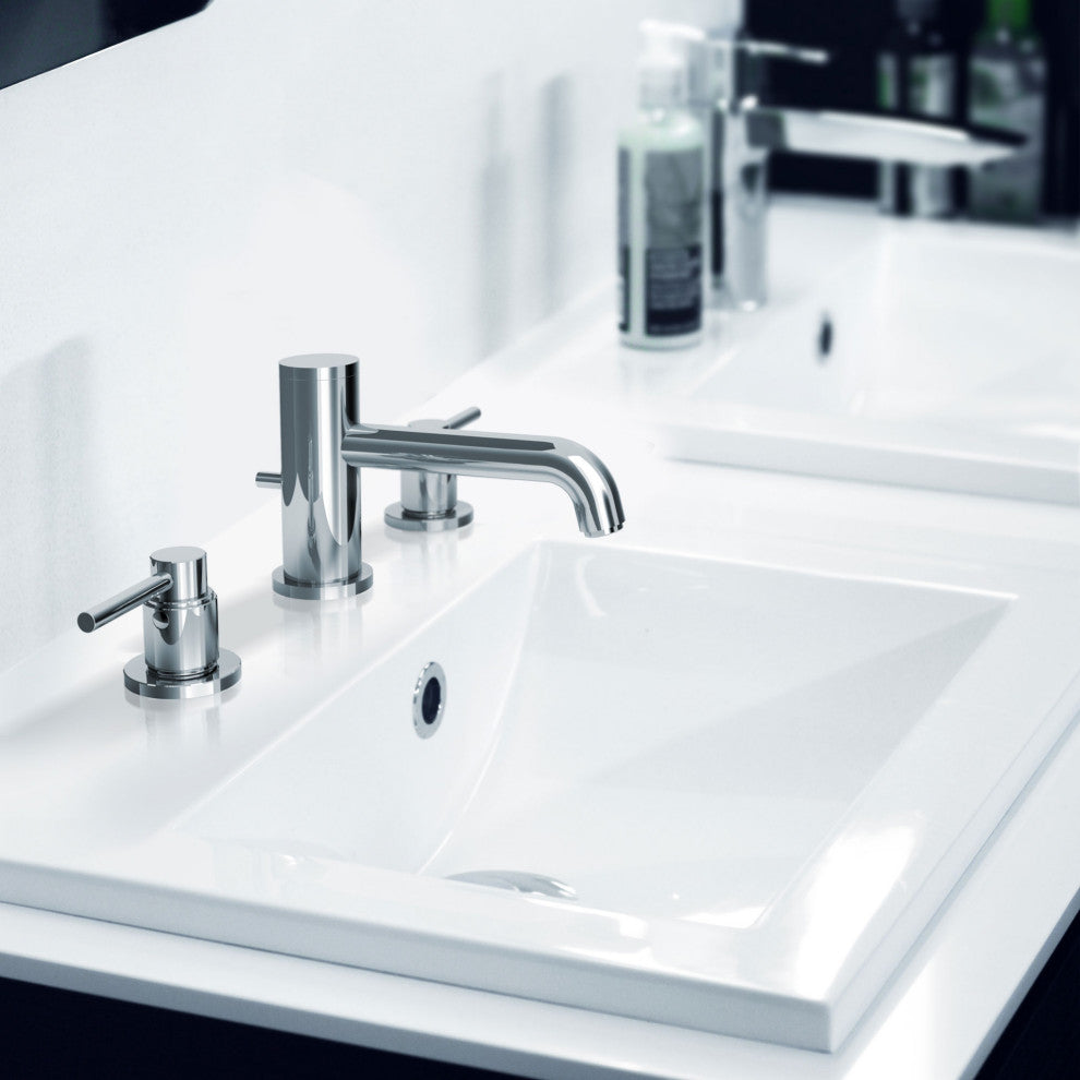 Motegi Two Handle Widespread Bathroom Faucet, Polished Chrome