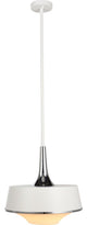 Nuevo Living Harper Lighting Pendant, White Steel Metal