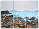 "Stones on Shore of Port Shelter HK" Wall Art, 3 Panels, 36"x28"