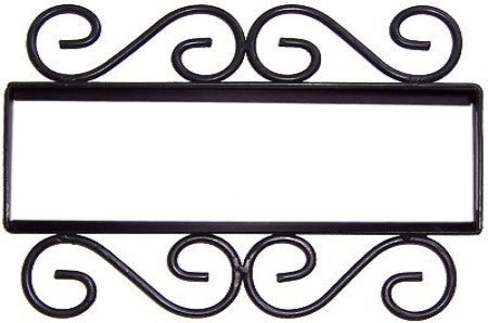 Wrought Iron House Number Frame Mission 6