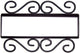 Wrought Iron House Number Frame Mission 6