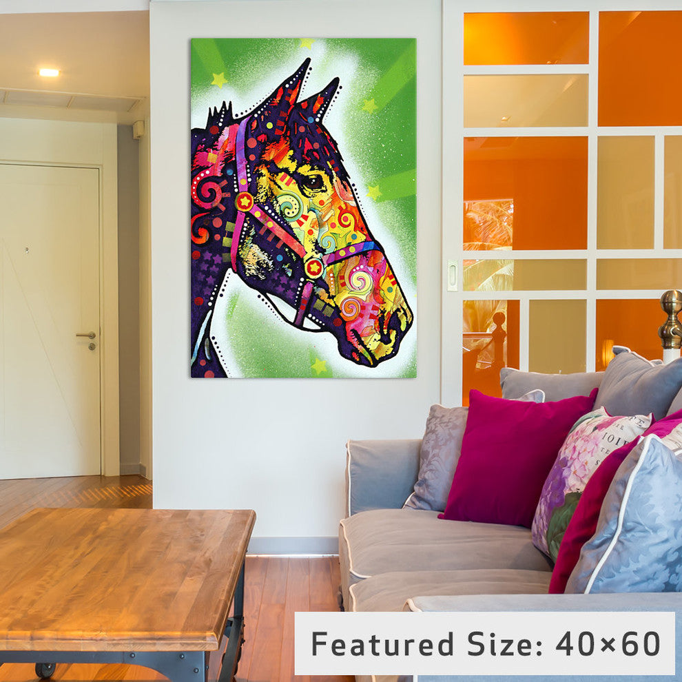 "Horse" Wrapped Canvas Art Print, 18x12x1.5