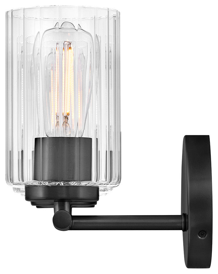 Lark Leta Medium Three Light Vanity, Black
