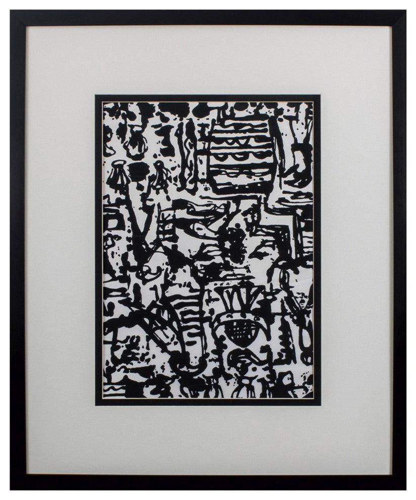 Graphic Mod Abstract II Framed Art