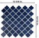 Hudson Tangier Mosaic Floor and Wall Tile, Smoky Blue