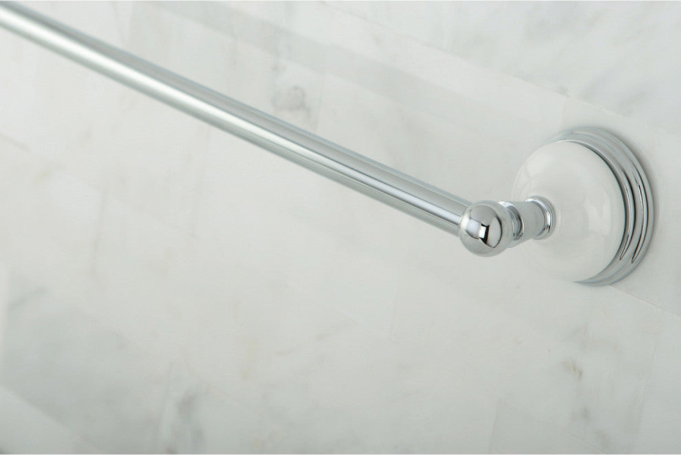 Kingston Brass 24" Towel Bar, Polished Chrome
