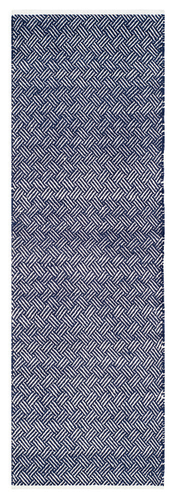 Safavieh Boston Bos680D Rug, Navy, 2'3" X 9'0"