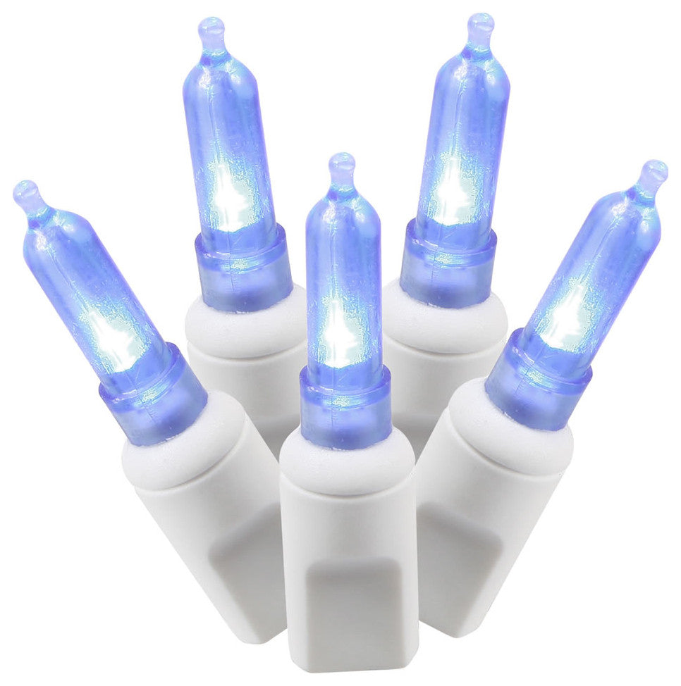 Vickerman X4W7102 100 Blue Italian Led Single Mold Christmas Light Strand