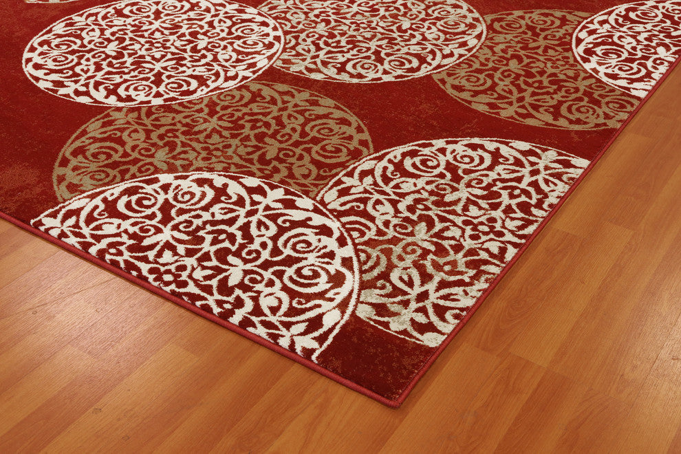 Melody Red Rug, 3'11"x5'3"