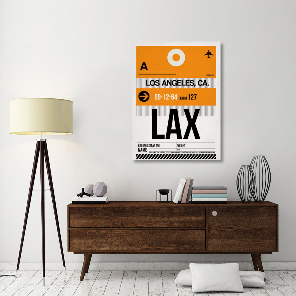 "LAX Los Angeles Luggage Tag 2" Fine Art Print