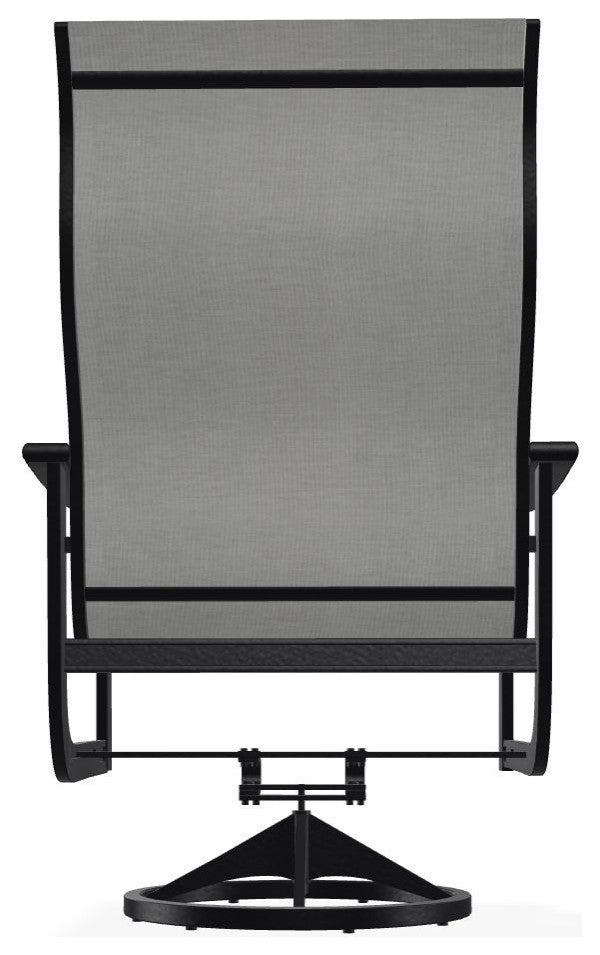 St. Catherine Sling Outdoor Supreme Swivel Rocker, Alloy/Black
