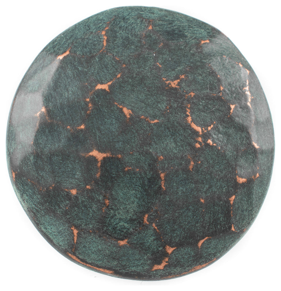 Hammered Pewter Cabinet Hardware Knob, Verde