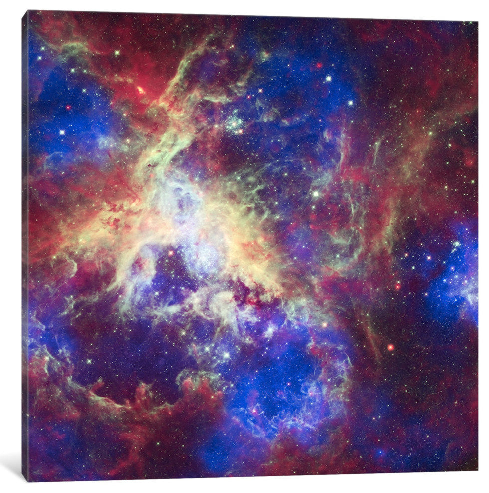 "Tarantula Nebula (Spitzer Space Observatory)" by NASA, 26x26x1.5"