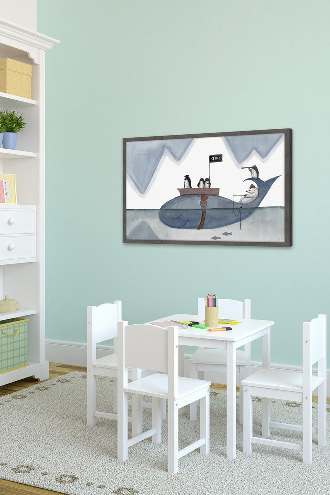 "Arctic Pirates" Framed Painting Print, 24"x16"