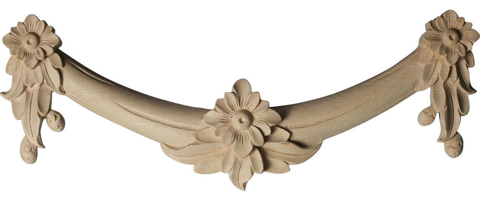16 1/8"W x 6"H x 1 3/8"D Medium Floral Swag, Lindenwood