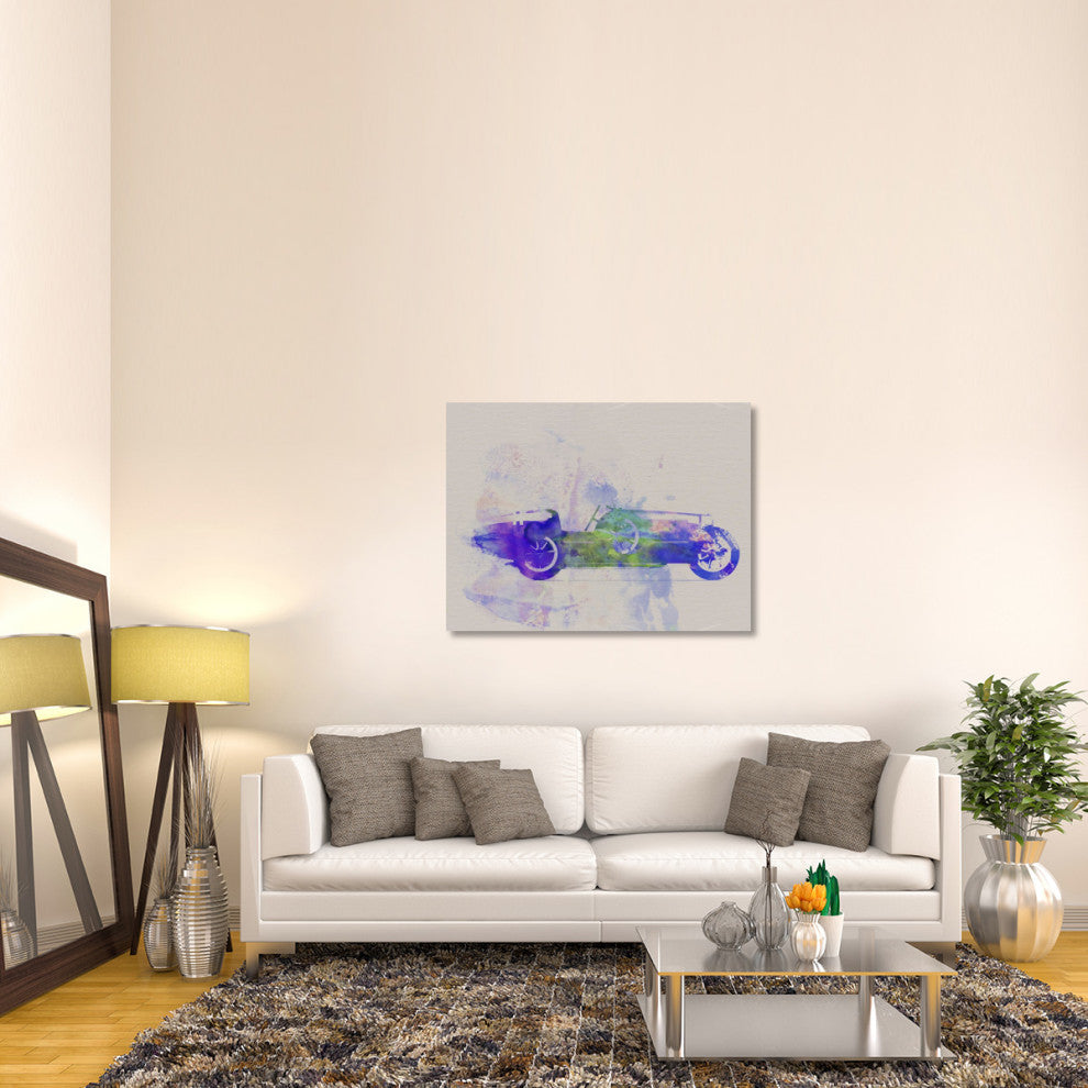 "Bugatti Type 35 R Watercolor 2" Fine Art Print