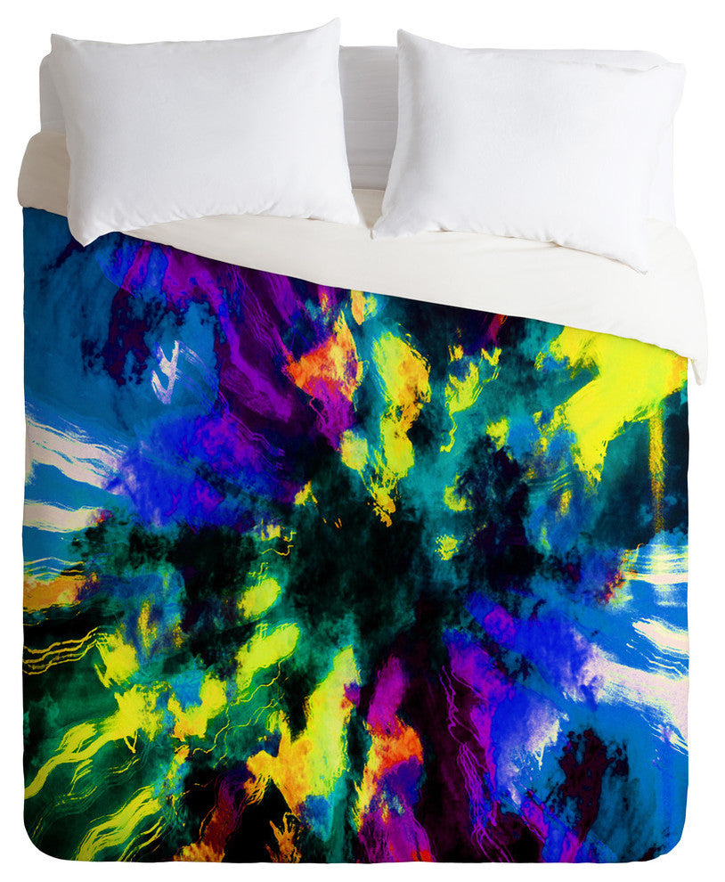Deny Designs Caleb Troy Bat Crazy Clouds Duvet Cover - Lightweight